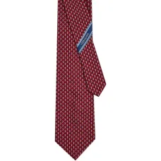 Шелковый галстук с узором Gancini
