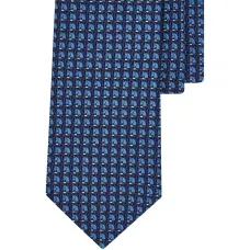 Жаккардовый галстук с узором gancini