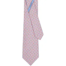 Шелковый галстук с графичным принтом