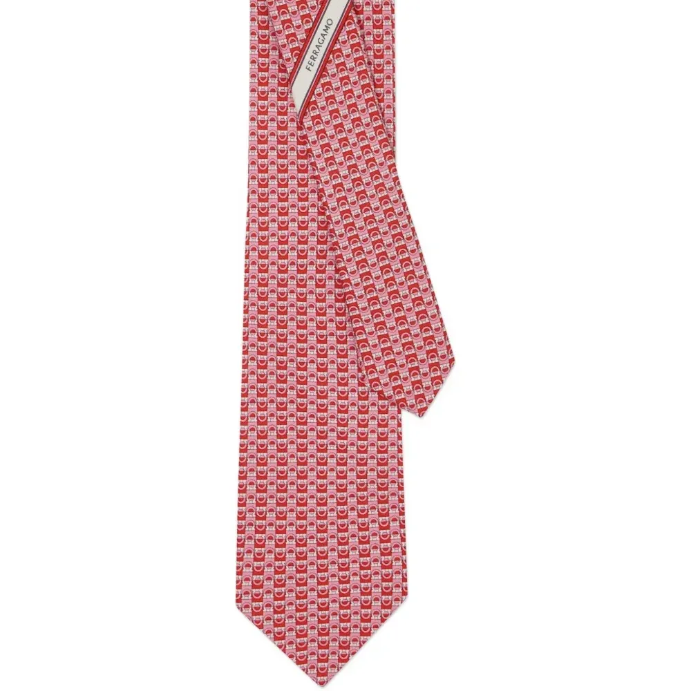 Шёлковый галстук с принтом Gancini