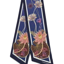Шелковый платок с принтом Water Lily