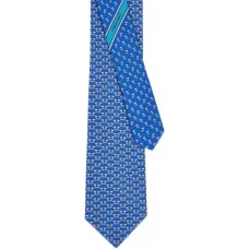 Шелковый галстук с принтом