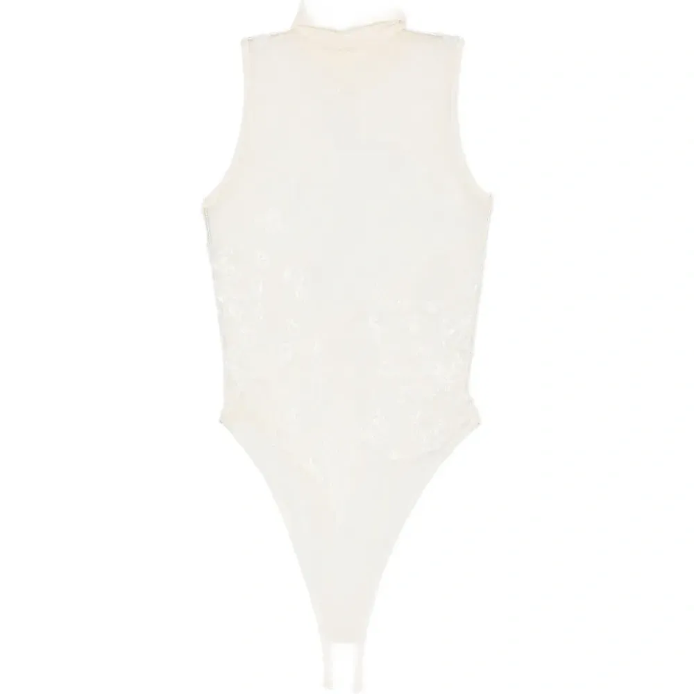 Боди с высоким воротником