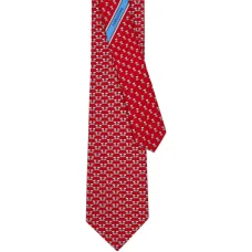 Шелковый галстук с принтом