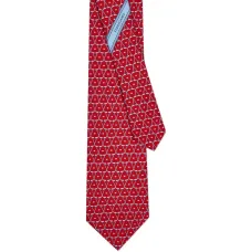 Шелковый галстук с принтом