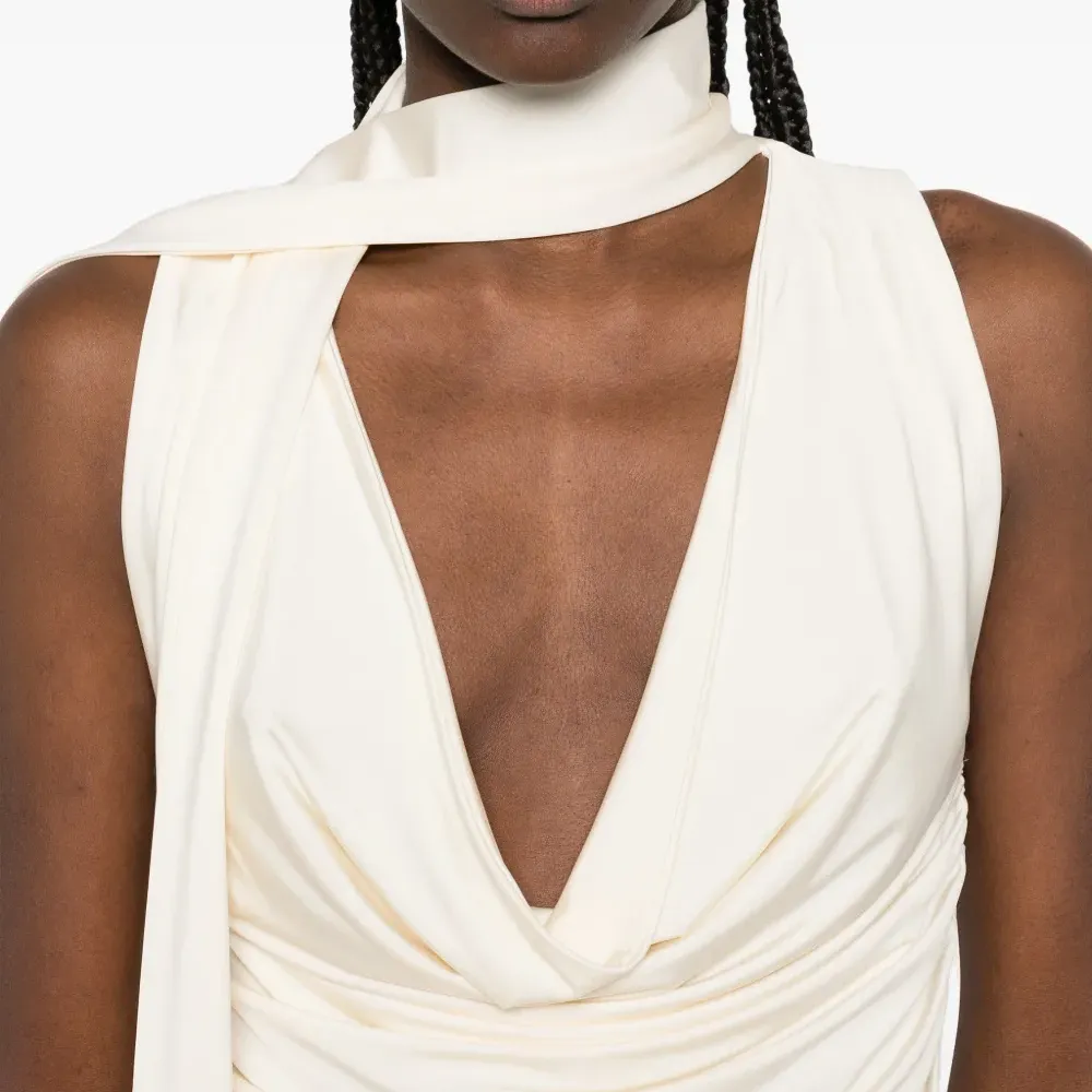 Драпированный топ с завязкой