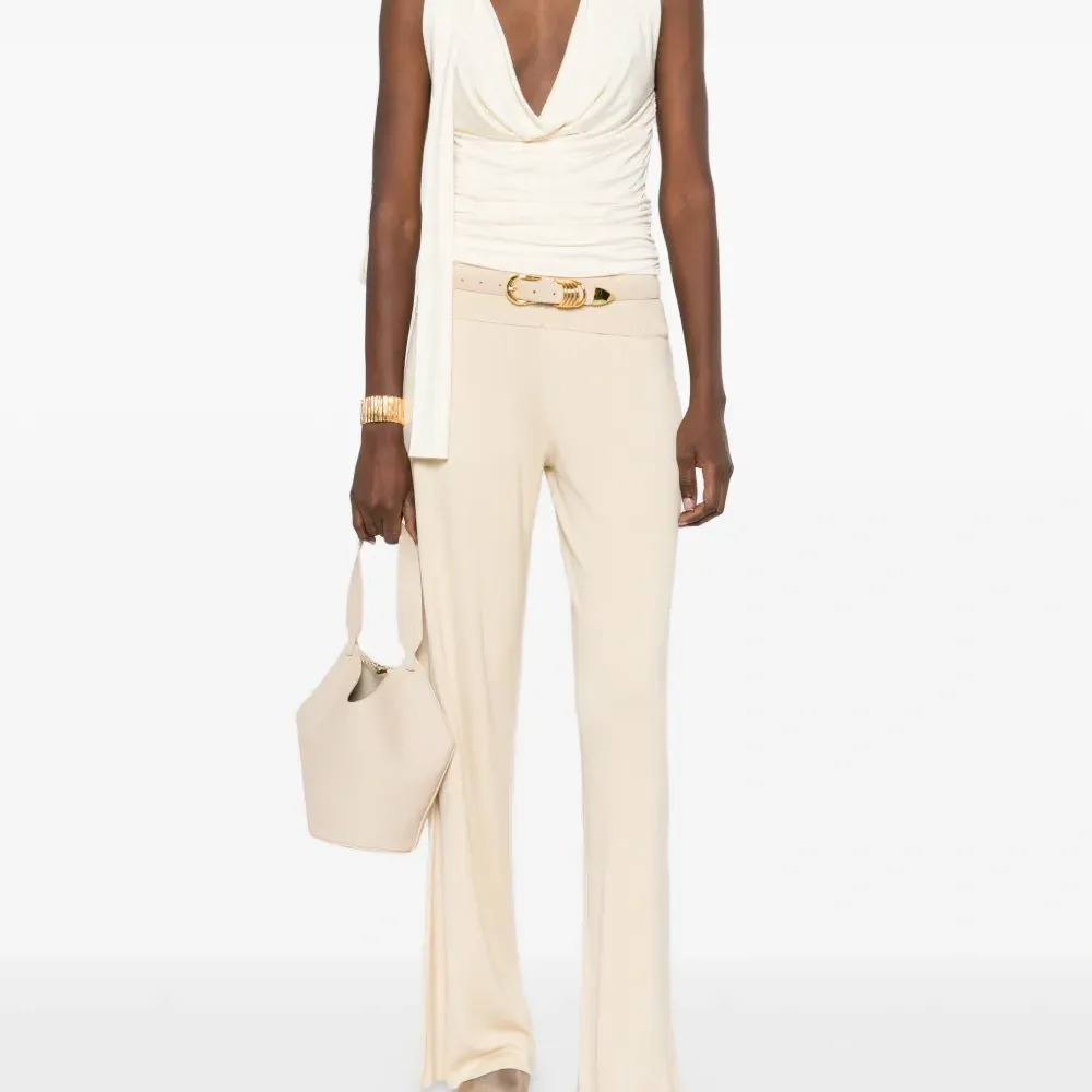 Драпированный топ с завязкой