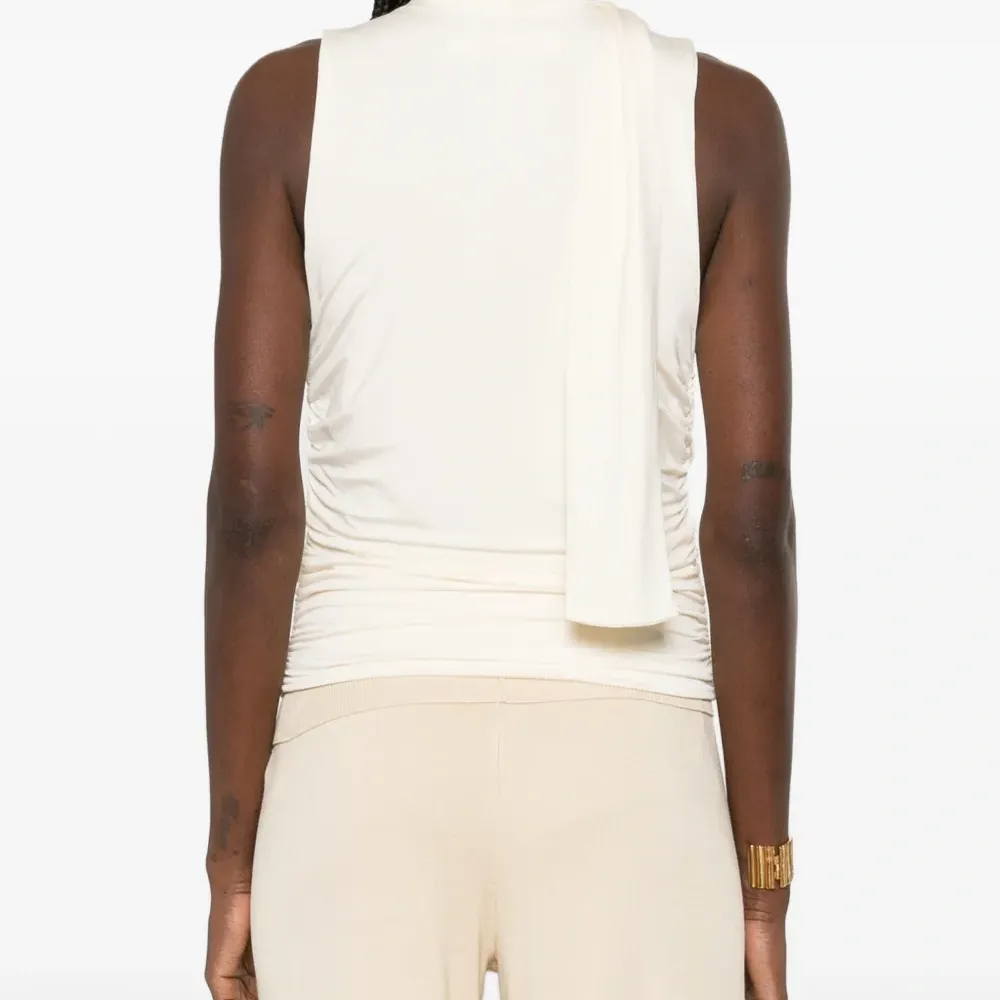 Драпированный топ с завязкой