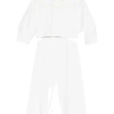 Спортивный костюм с украшенным воротником