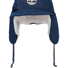 Шапка с ушками и логотипом