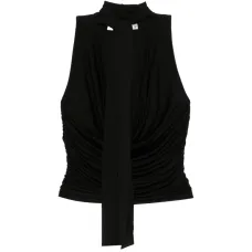 Топ с драпировкой и завязками