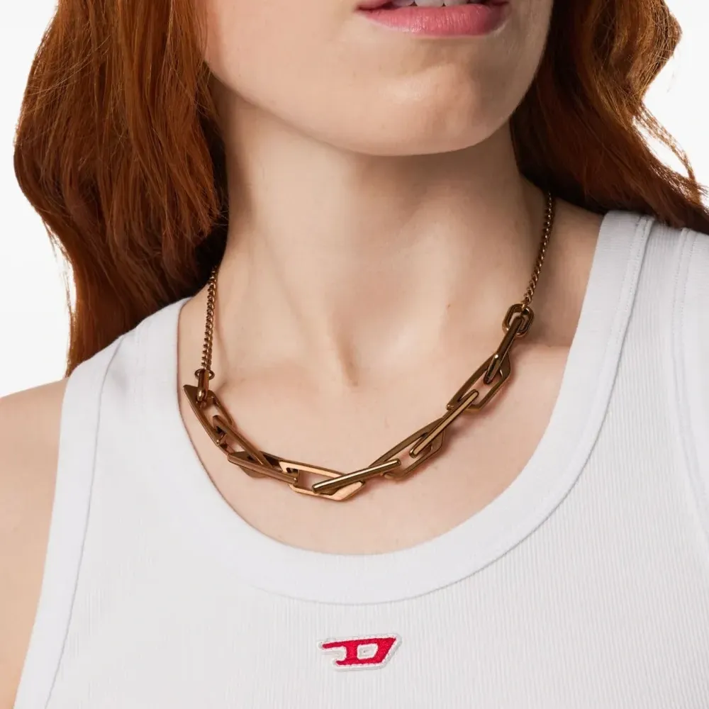 Ожерелье-цепочка с переплетающимся логотипом