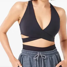 Спортивный бюстгальтер с перекрестными ремешками