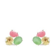 Серьги-гвоздики с камнями