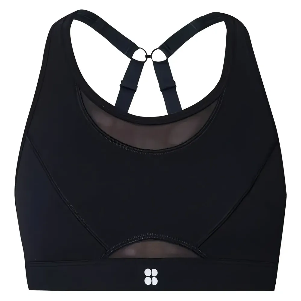 Спортивный бюстгальтер со вставками