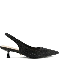 Декорированные туфли с ремешком на пятке