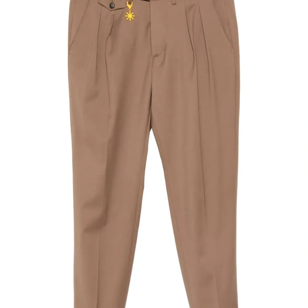 Брюки прямого кроя из шерстяной смеси