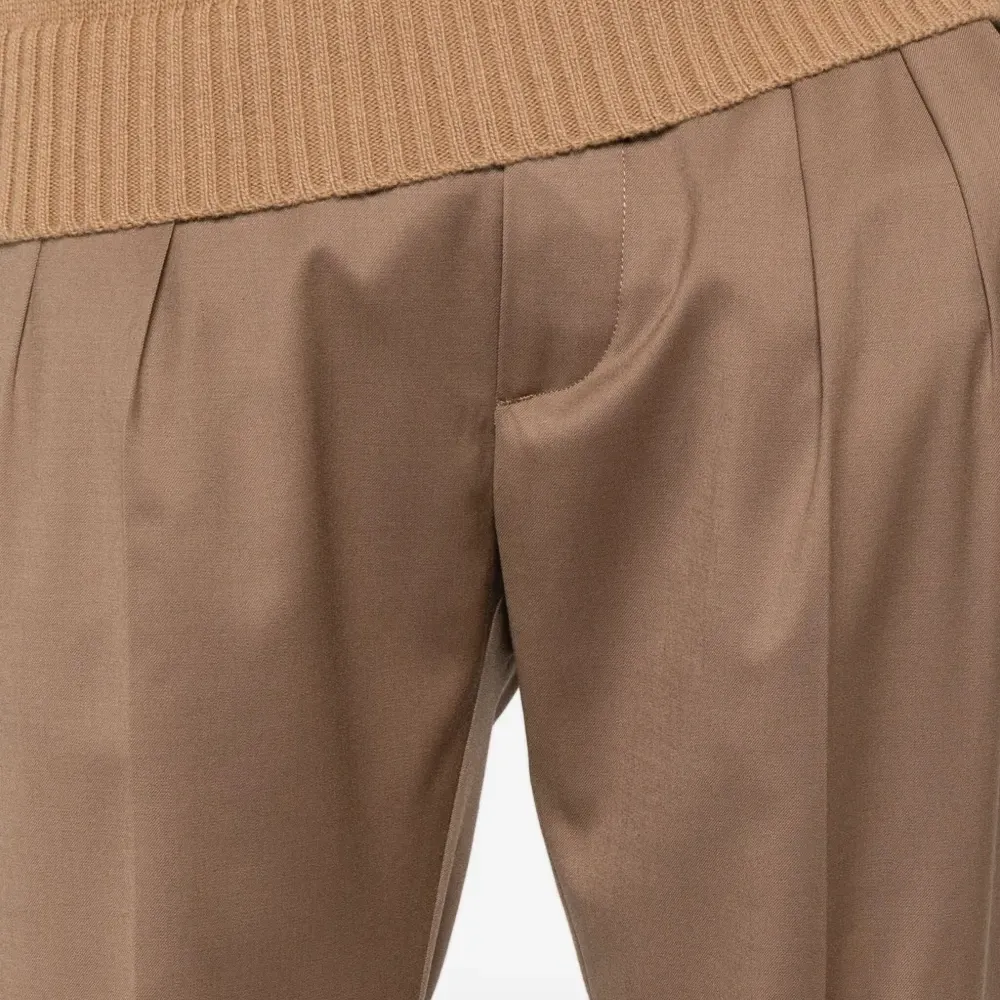 Брюки прямого кроя из шерстяной смеси