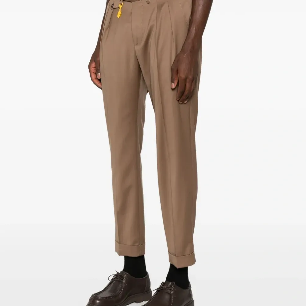 Брюки прямого кроя из шерстяной смеси