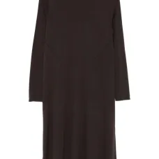 Платье миди с вырезом-лодочкой