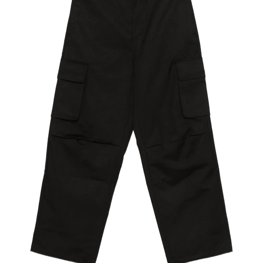 Брюки с карманами карго и завязками на штанинах