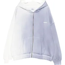 Толстовка на молнии с эффектом омбре