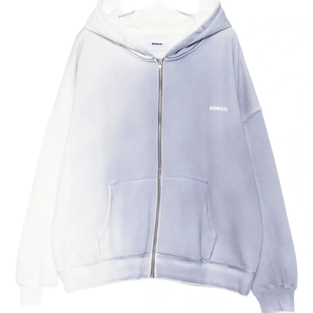 Толстовка на молнии с эффектом омбре