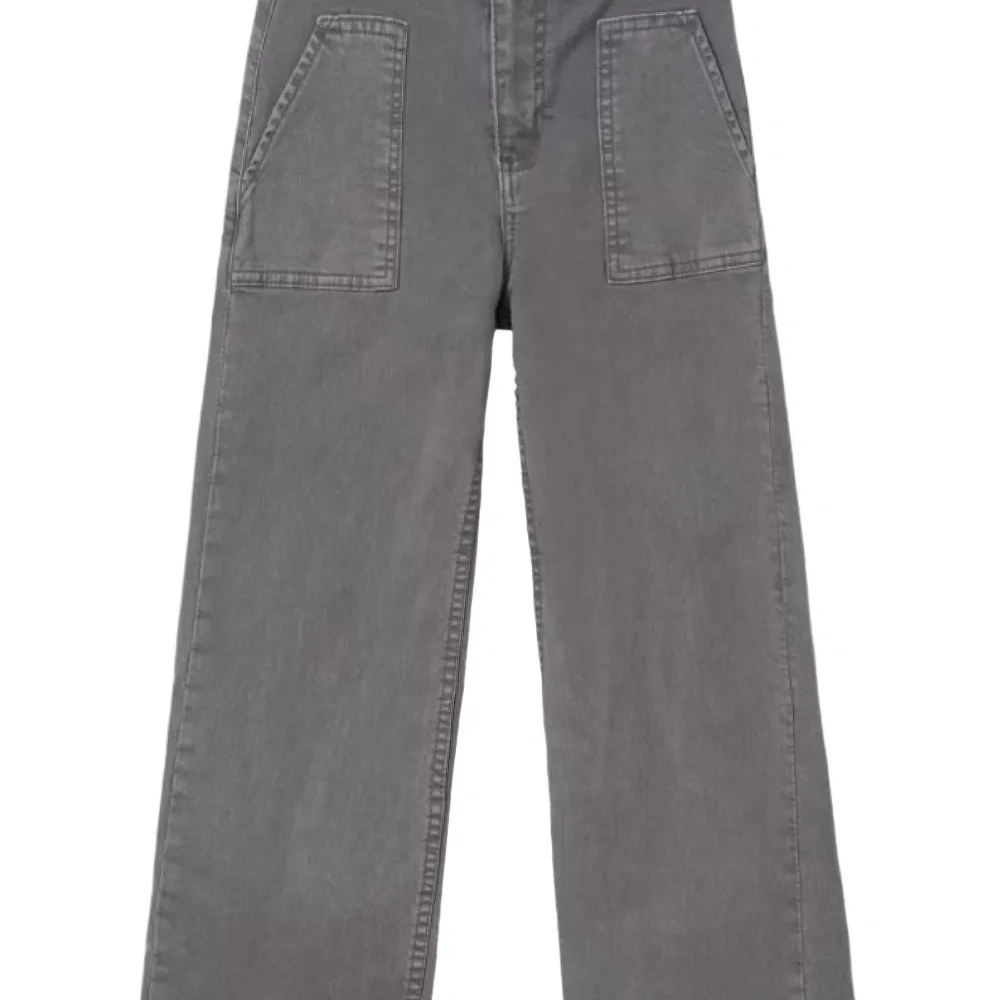 Расклешённые брюки из саржи