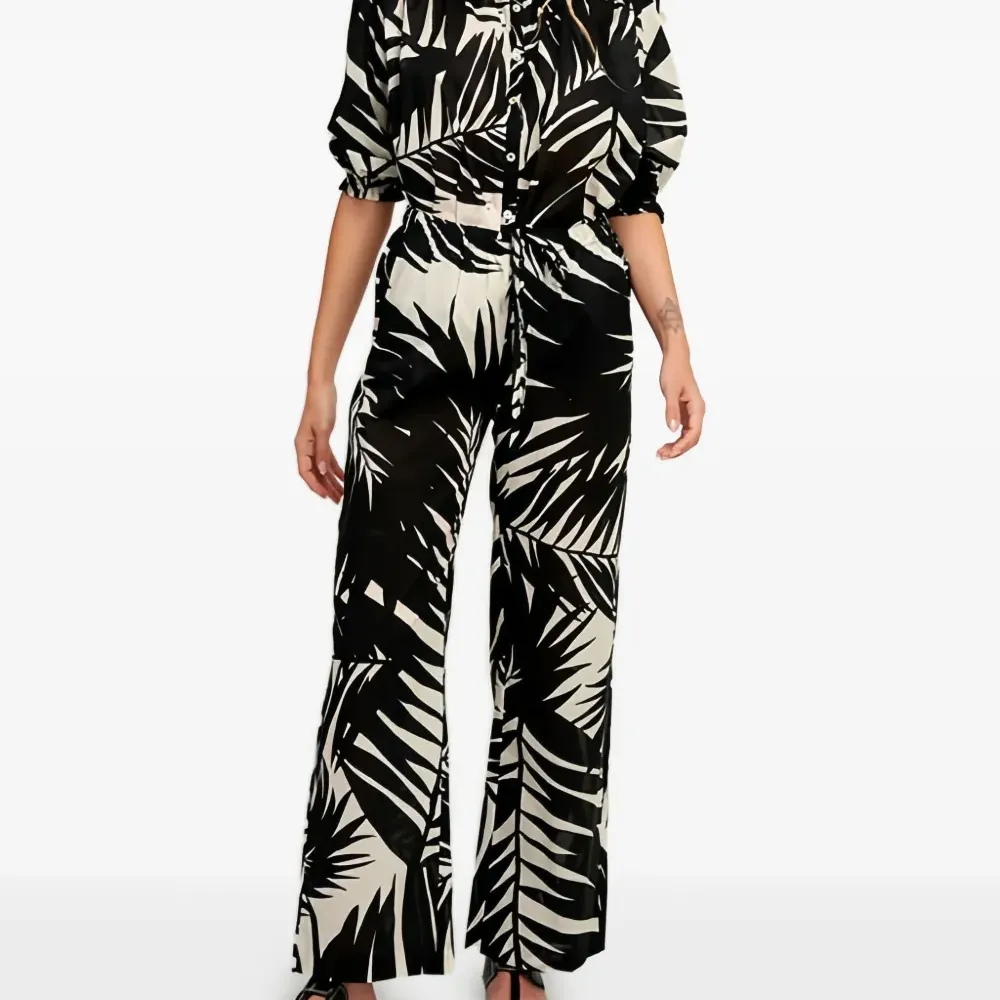 Брюки с принтом