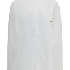 Рубашка на пуговицах с накладками