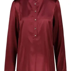 Топ с воротником-стойкой