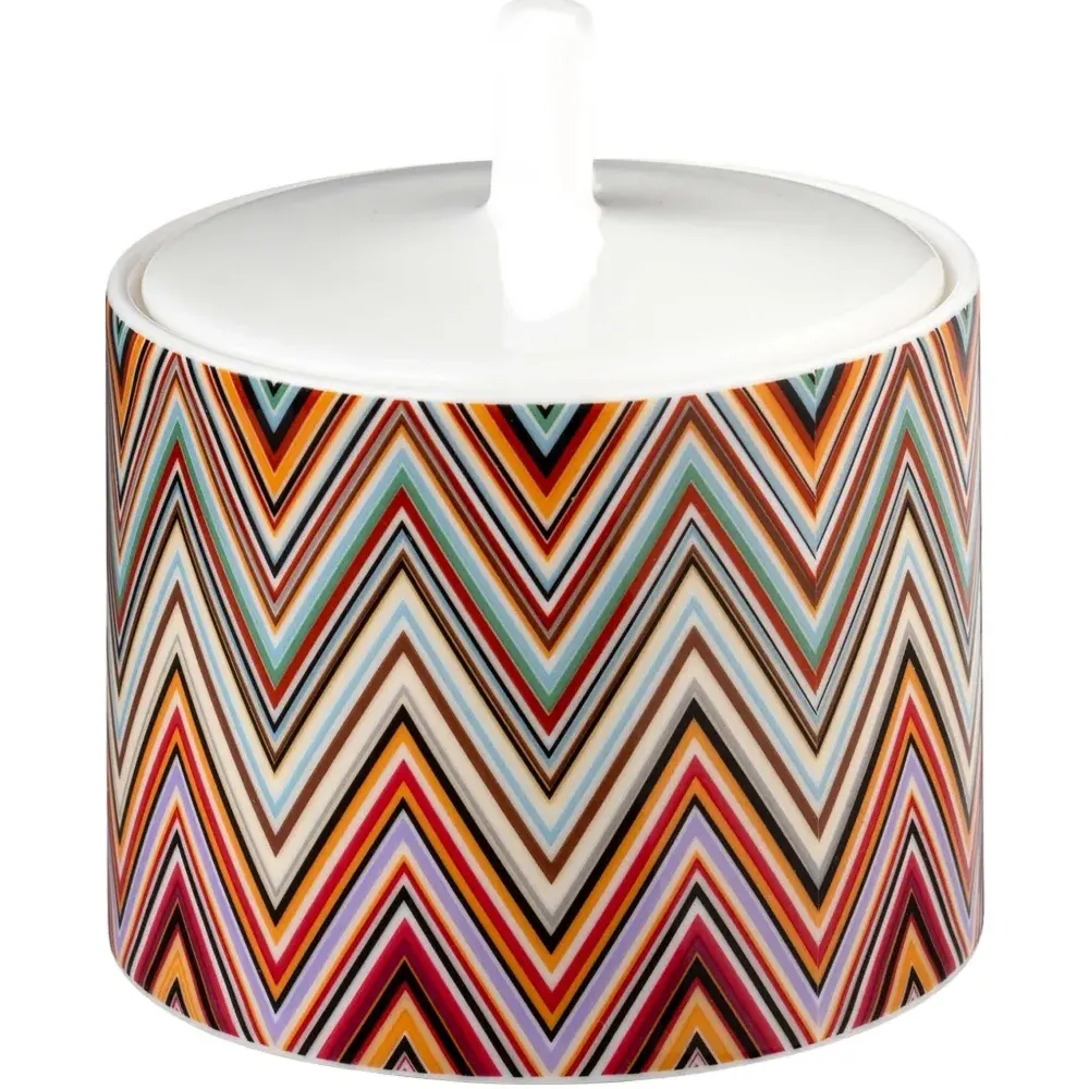 Сахарница с узором зигзаг (9 x 9 см)