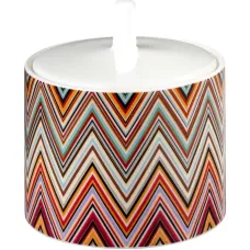 Сахарница с узором зигзаг (9 x 9 см)