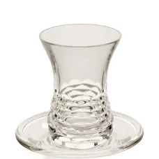 Фактурная чайная чашка и блюдце (11 x 10 см)