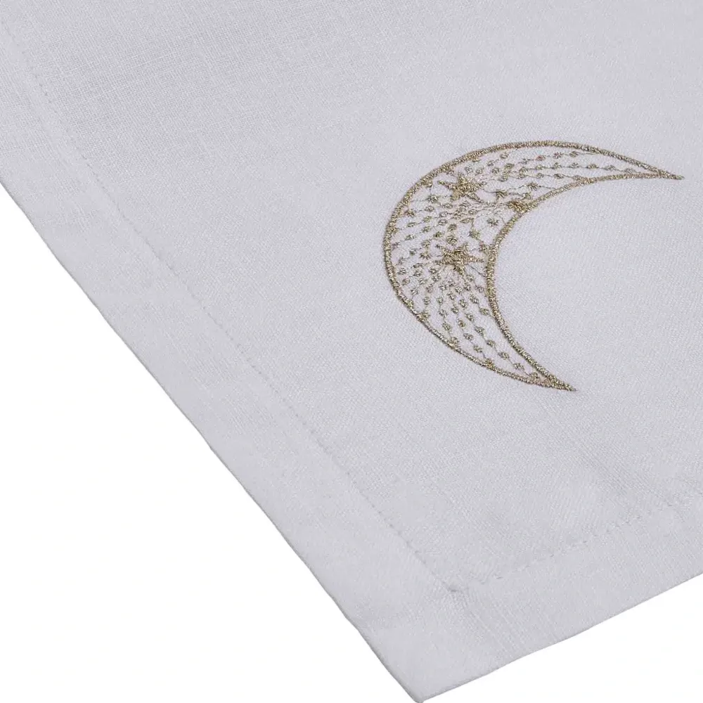 Набор Crescent из шести салфеток с вышивкой