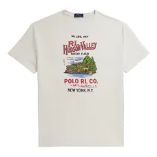 Футболка с принтом и круглым вырезом