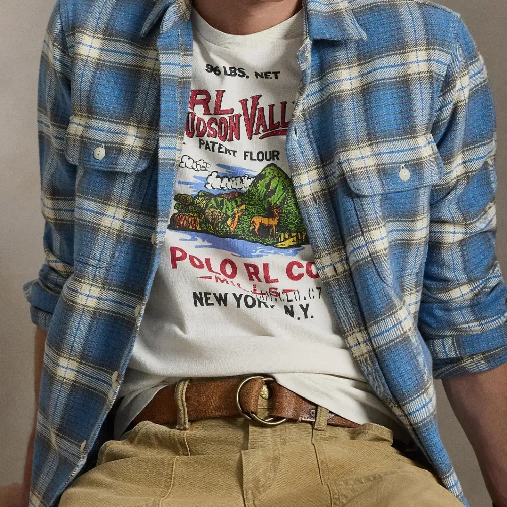 Футболка с принтом и круглым вырезом