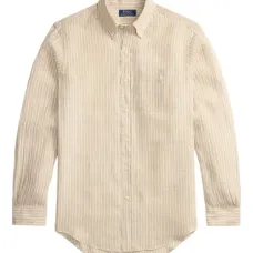 Полосатая рубашка с воротником