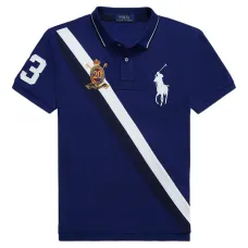 Поло с вышитым логотипом