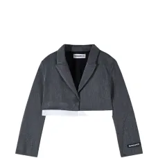 Блейзер с нашивкой-логотипом