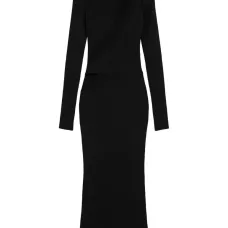 Платье макси с длинными рукавами