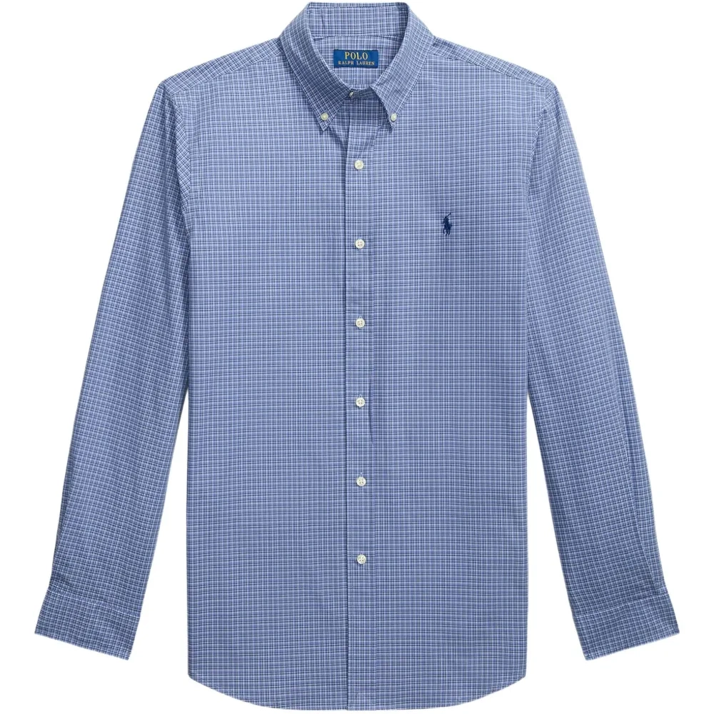 Рубашка в клетку с длинными рукавами