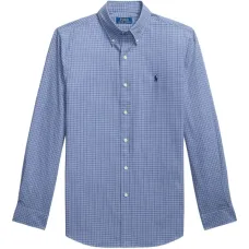 Рубашка в клетку с длинными рукавами