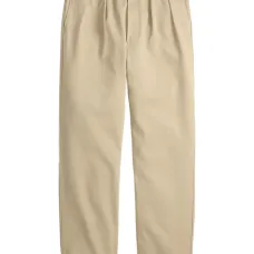 Твиловые брюки со складками