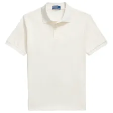 Поло с короткими рукавами из ажурной ткани