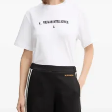 Футболка с круглым вырезом и принтом