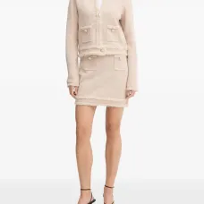 Юбка мини с бахромой