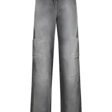 Джинсы из денима с карманами карго Джинсы из денима с карманами карго