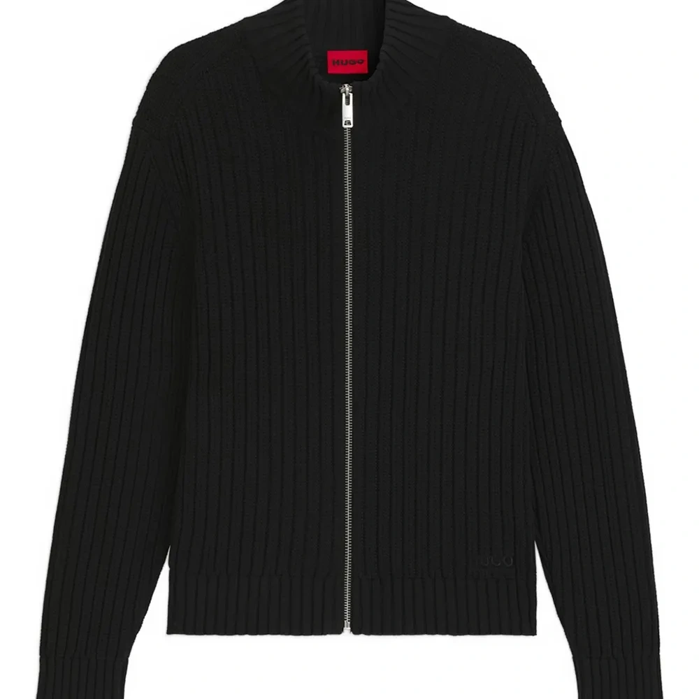 Кардиган из ребристого хлопка