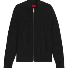 Кардиган из ребристого хлопка